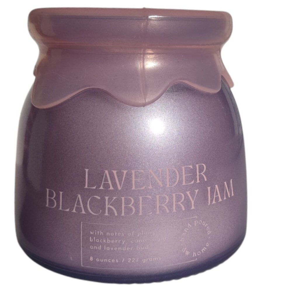 DW Home Sweet Pot Lavender Blackberry Jam Candle 8 ozs Single Wick